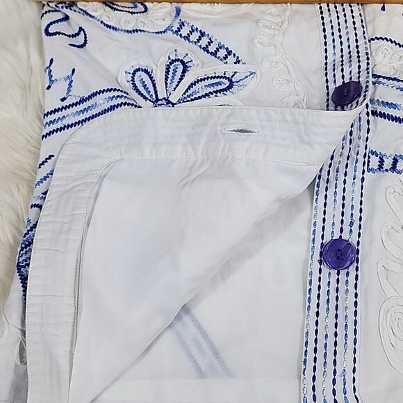 100% Cotton Embroidered Jacket with Mandarin Collar - Picture 12 of 12